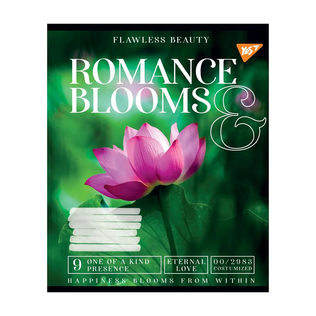 Зошит Yes А5 Romance blooms 96 аркушів, лінія (766509), в асортименті - фото 3