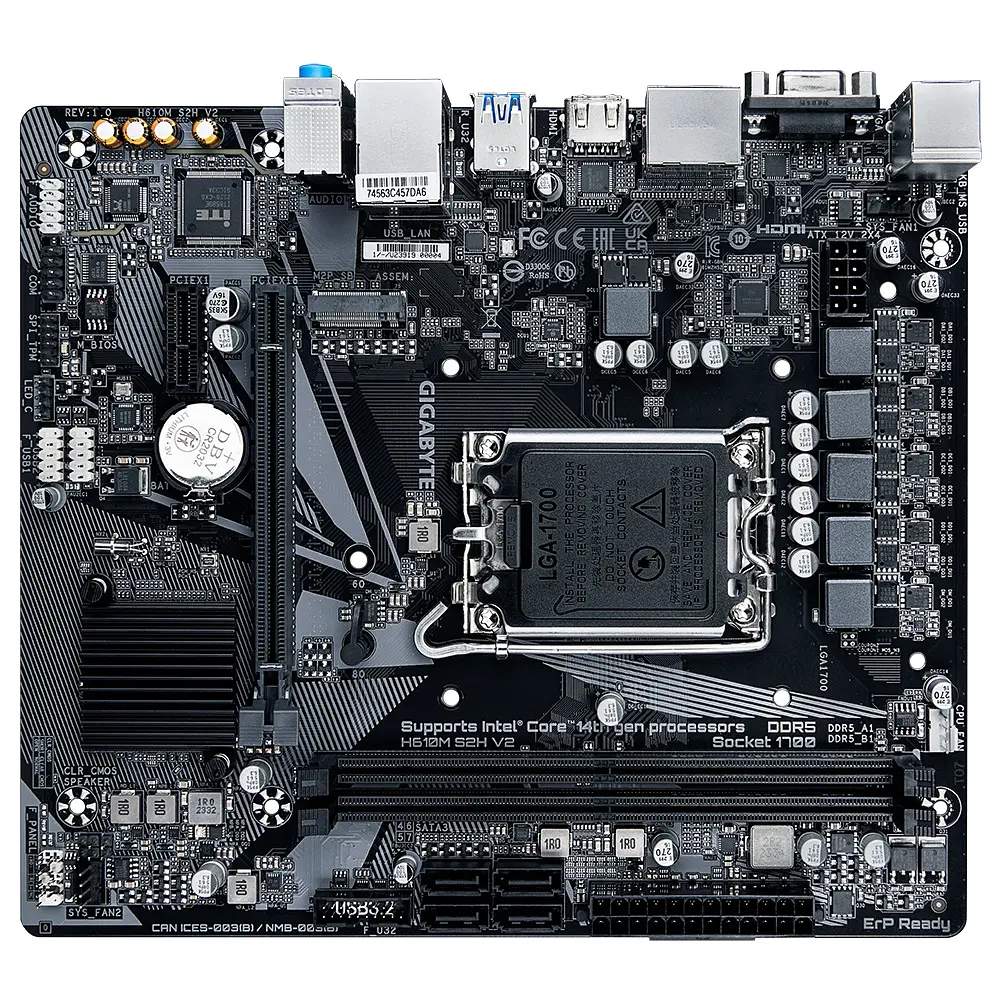 Материнська плата Gigabyte H610M S2H V2 Socket 1700 - фото 4