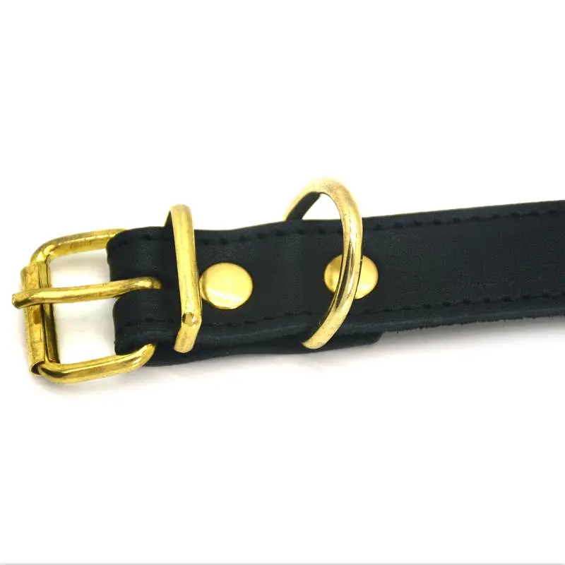 Нашийник для собак Zoo-hunt шкіряний О Класик чорний 3,0/36-46 см - фото 4