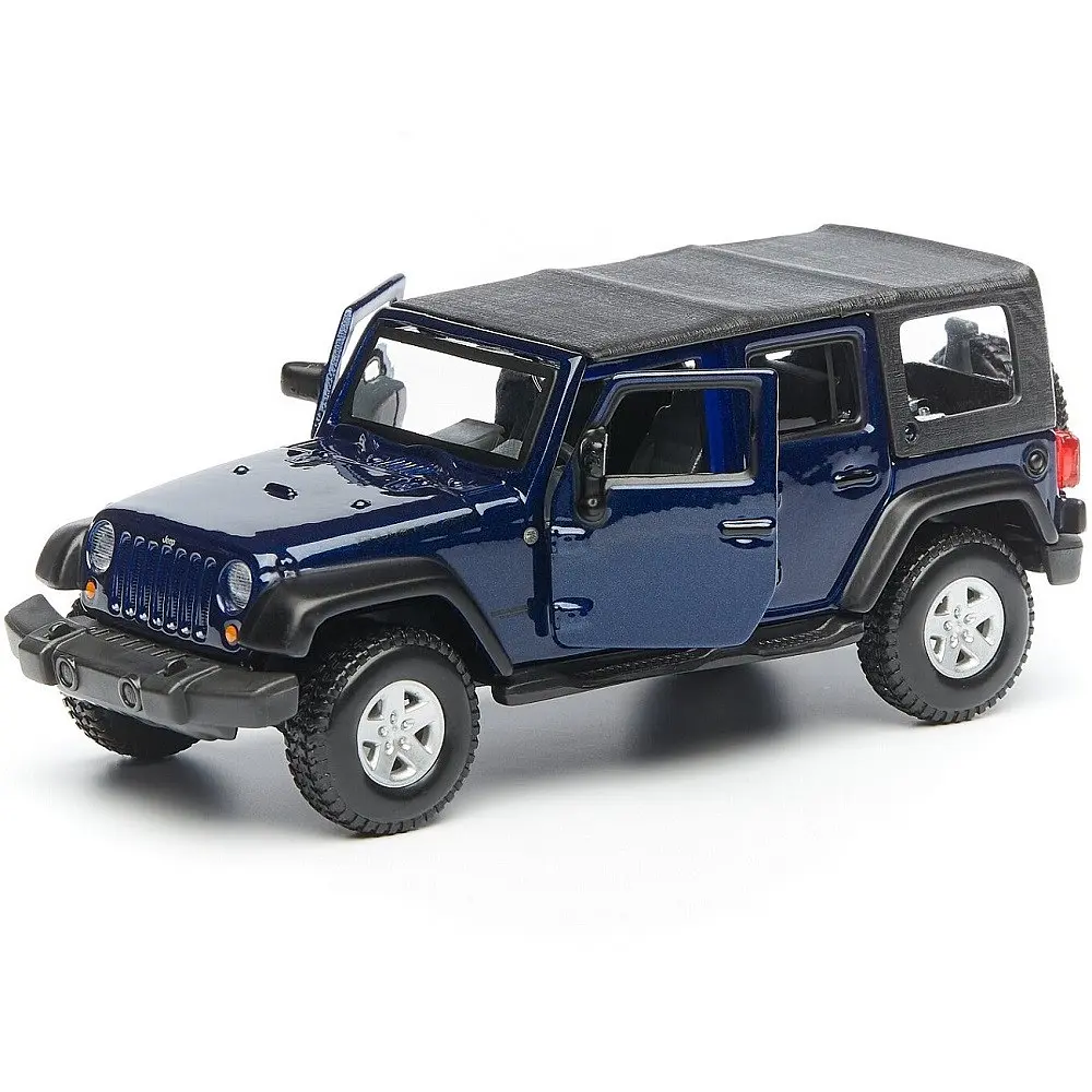 Колекційна металева модель позашляховика Bburago Jeep Wrangler Unlimited Rubicon серії Street Fire 1:32 - фото 2