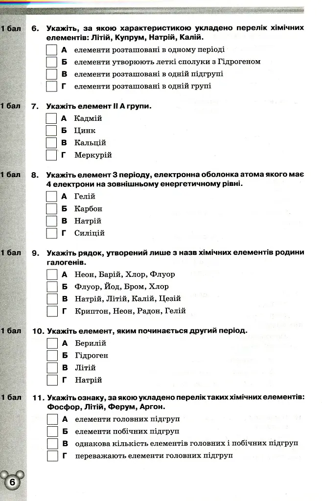 Хімія 8 клас. Зошит для контрольних та практичних робіт - Ольга Ярошенко - фото 3