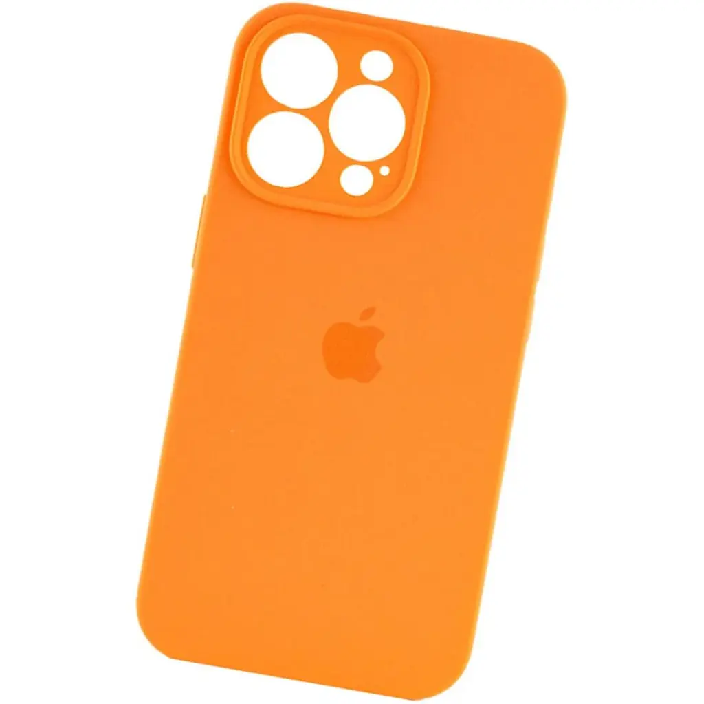 Чохол Silicone Case Camera Protect для Apple iPhone 16 Pro Orange AA [117072] - фото 2