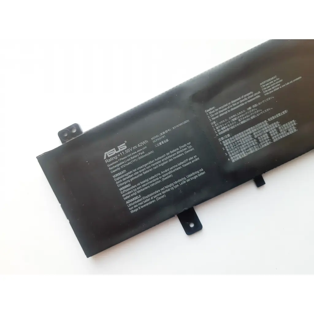 Акумулятор до ноутбука ASUS X505 B31N1631, 3727mAh (42Wh), 3cell, 11.55V, Li-ion (A47583) - фото 3