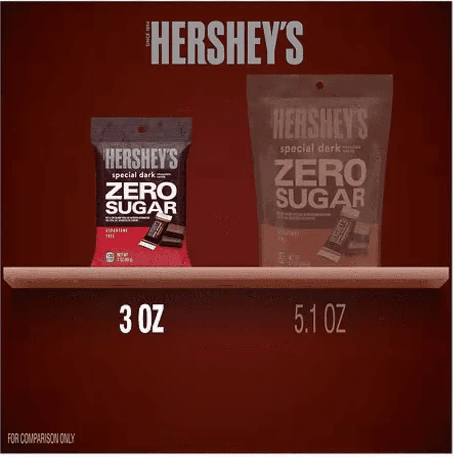Шоколадні цукерки Hershey's Zero Sugar Special Dark Chocolate Candy 85г - фото 7