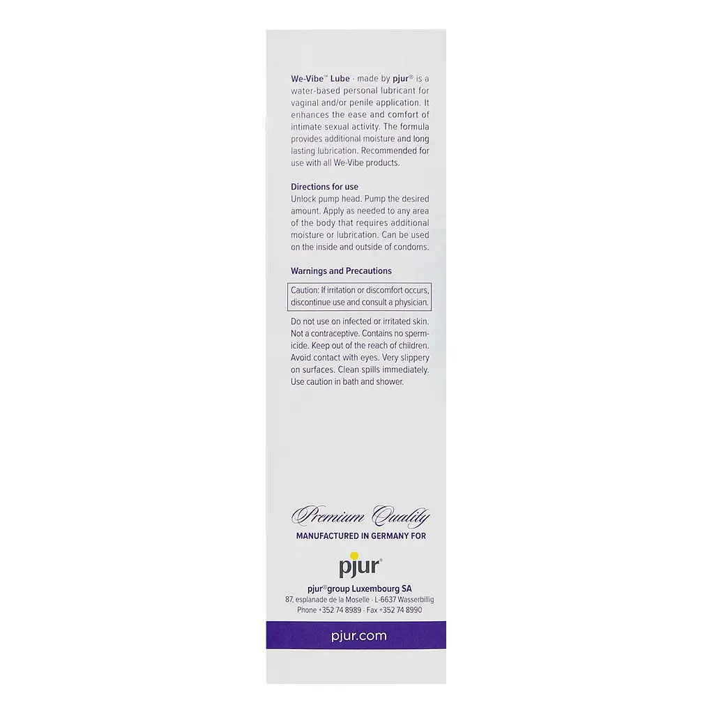Лубрикант Pjur We-Vibe Lube Pjur PJ12800 88061 - фото 5