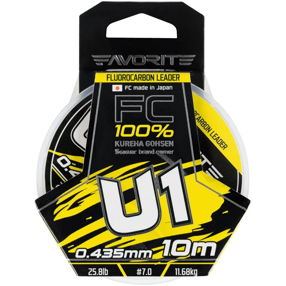 Флюорокарбон Favorite U1 FC 10 м 7.0/0.435 мм 25.8 lb/11.68 кг - фото 2