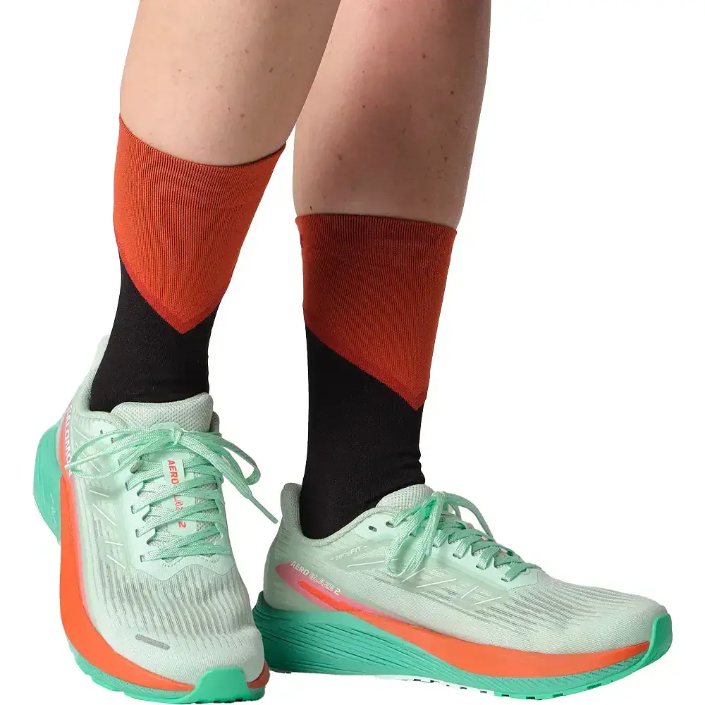 Кроссовки Salomon outdoor Aero Blaze 2 W 4.5 Bay/Cherry Tomato/Electric Green - фото 7