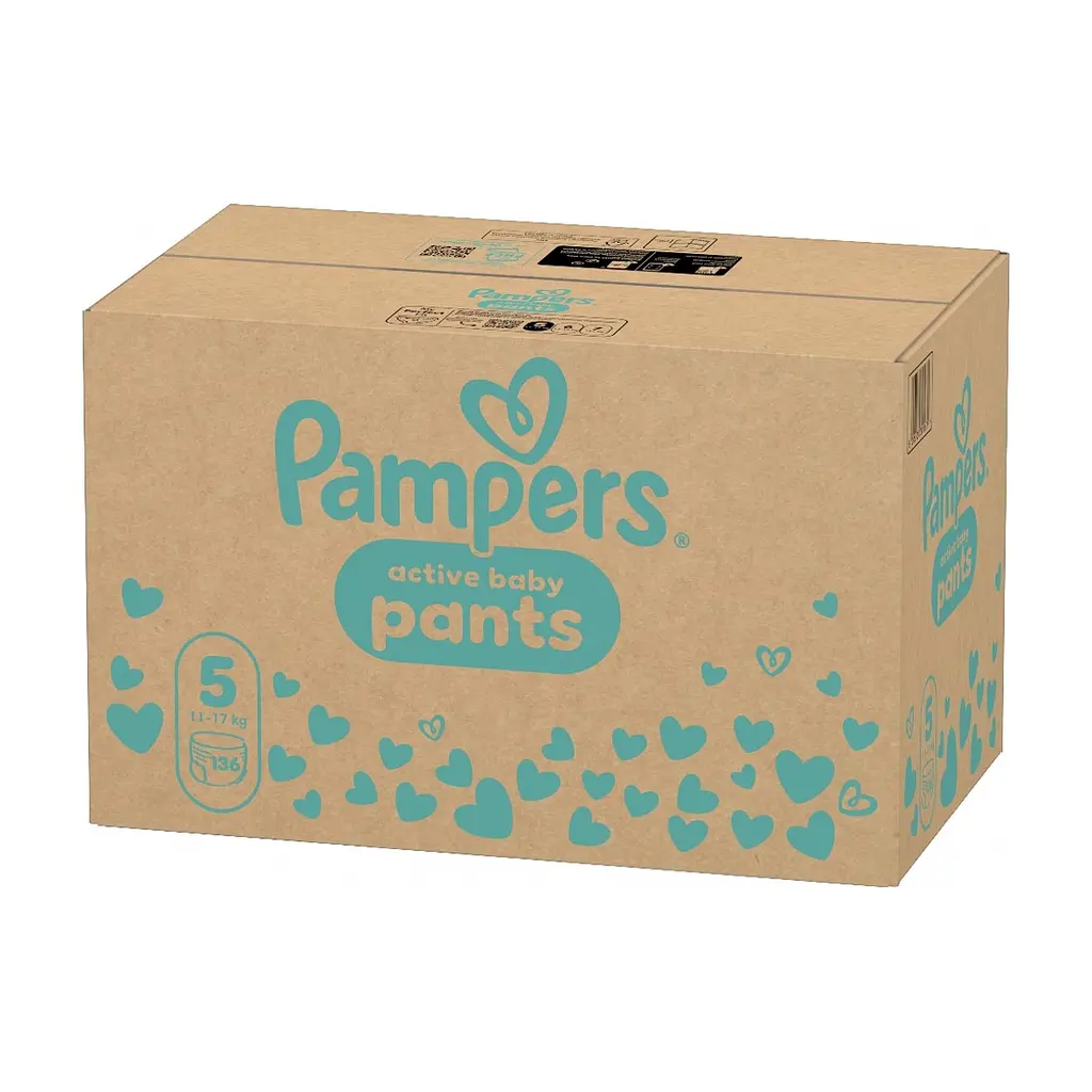 Підгузки Pampers Active Baby Pants Розмір 5 (11-17 кг) 136 шт (8006530305679) - фото 3