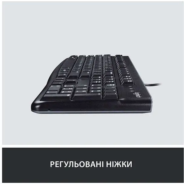 Клавиатура проводная Logitech K120 Black for Business (920-002643) - фото 5