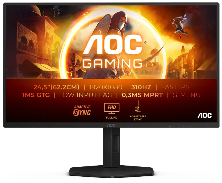 Монiтор 24.5" 25G4SXU Black AOC teh0022234
