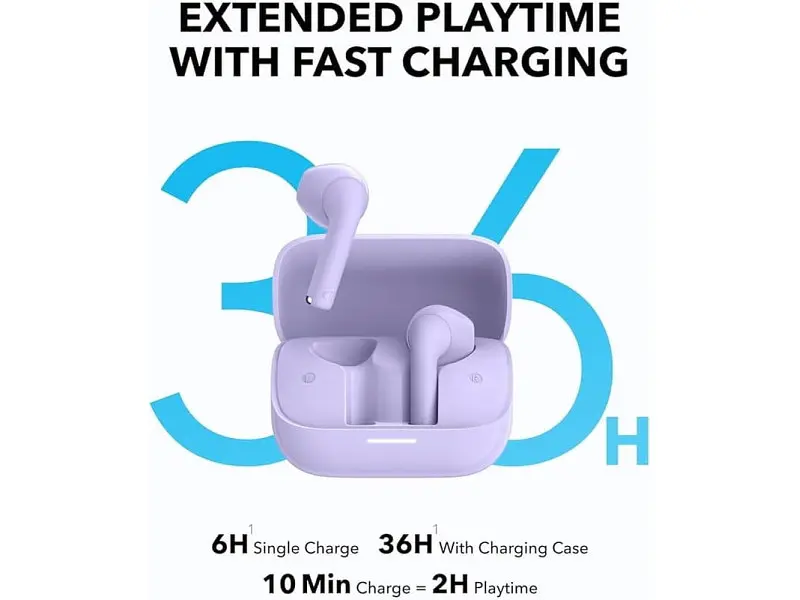 Навушники TWS ANKER SoundCore K20i Purple (A3994GQ1) - фото 10