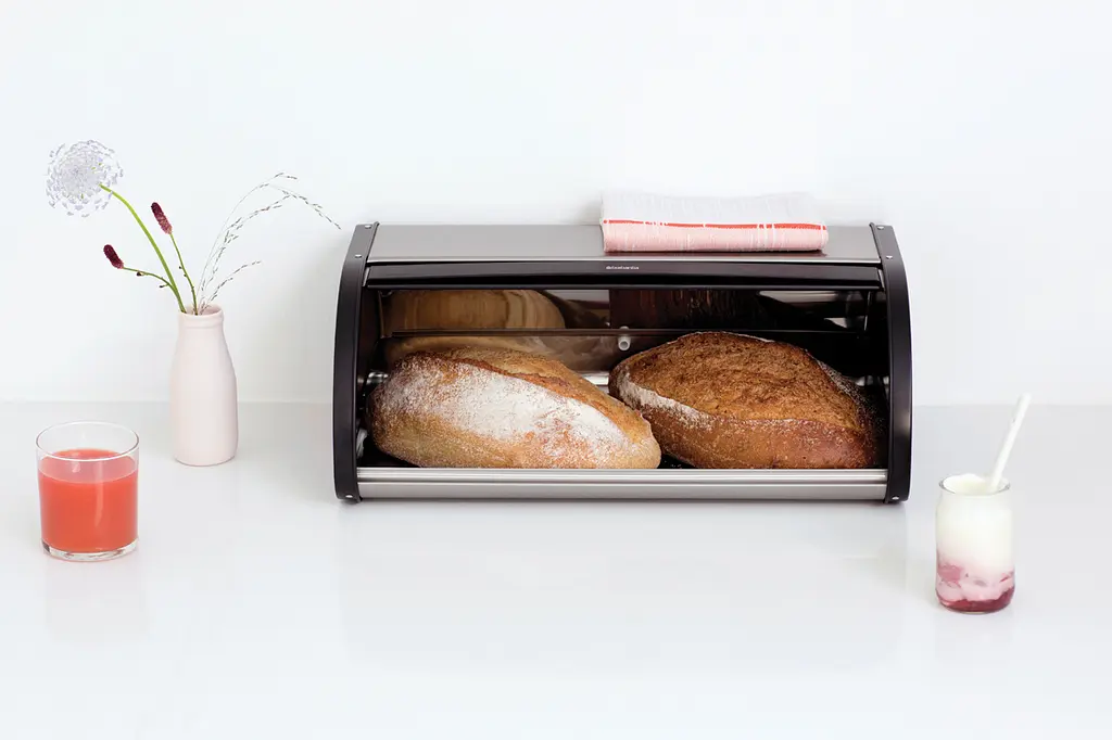 Хлібниця металева Brabantia Roll Top Bread Bin 44.5x26.2х17.3 см срібляста (299445) - фото 5