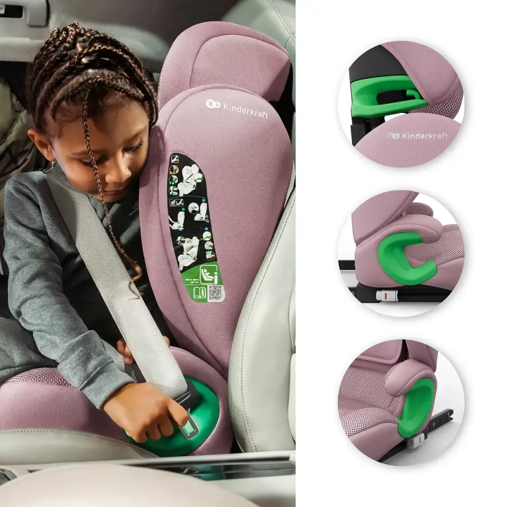 Автокрісло Kinderkraft Junior Fix 2 Plus i-Size Pink (KCJUFI20PNKPL0N) - фото 10