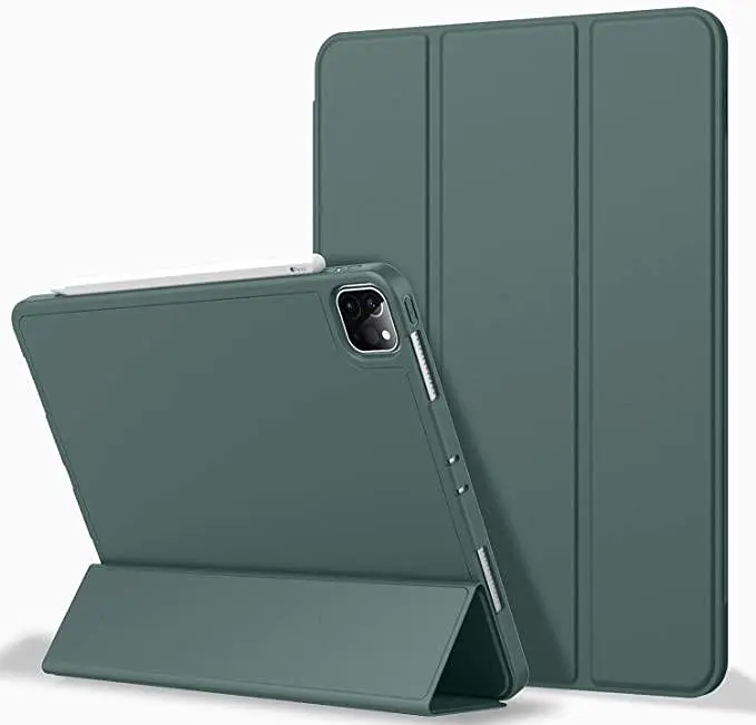 Чехол-книжка CDK для Apple iPad Pro 11" 4gen 2022 экокожа/силикон Smart Case cлот cтилус (011190) green - фото 4