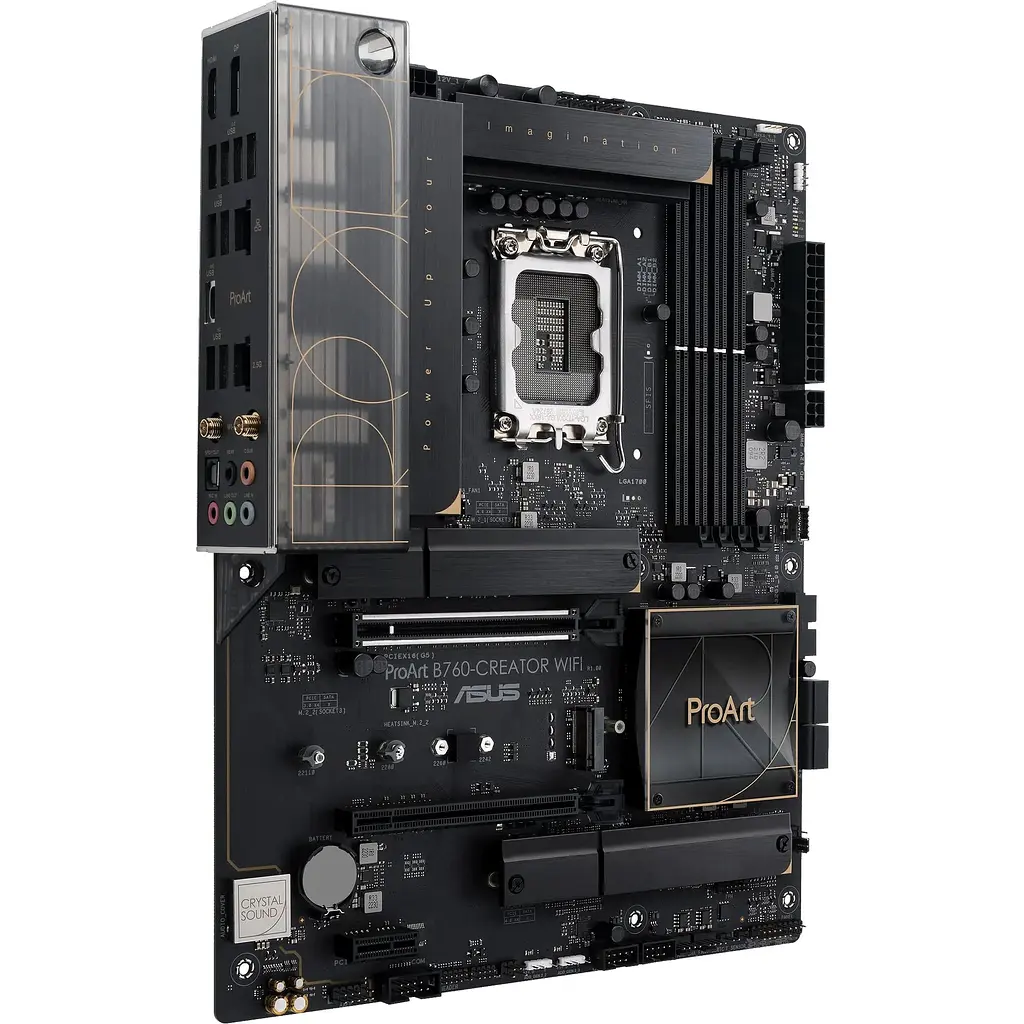 Материнська плата Asus Proart B760-CREATOR WIFI s1700 B760 4xDDR5 M.2 HDMI DP Wi-Fi BT ATX - фото 4