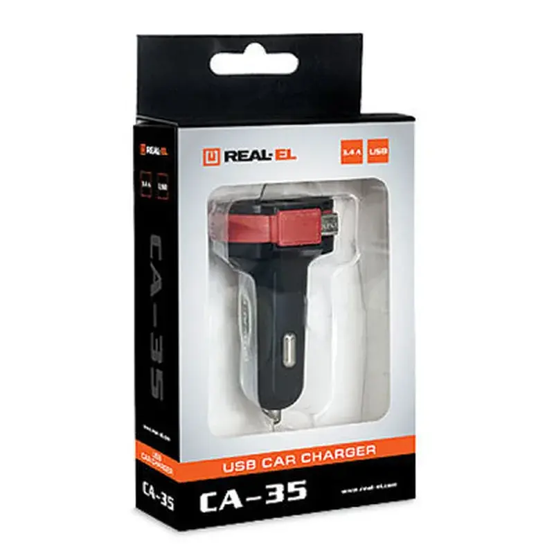 Зарядний пристрій REAL-EL CA-35 black (EL123160012) - фото 7