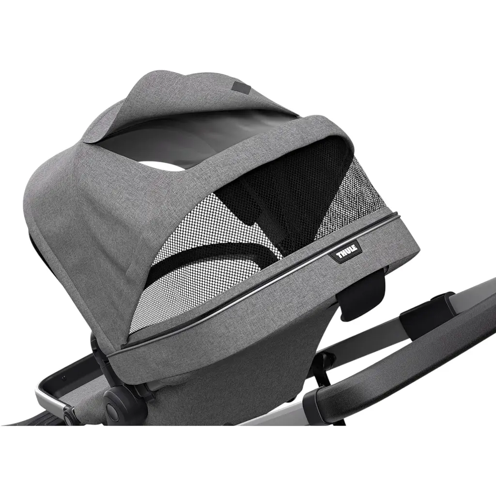 Дитяча коляска Thule Sleek Grey Melange з люлькою (TH 11000006) - фото 5
