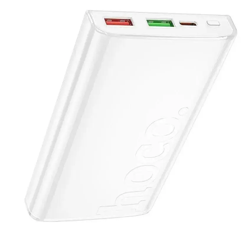 Внешний акб Hoco Q22 Taurus magnetic fully with digital 10000 mAh магнитная батарея белая - фото 2