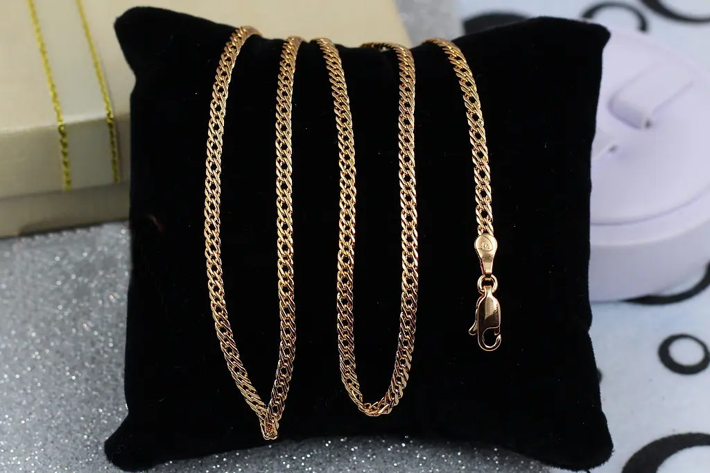 Ланцюг Xuping Jewelry ромб 50 см 3 мм золотистий