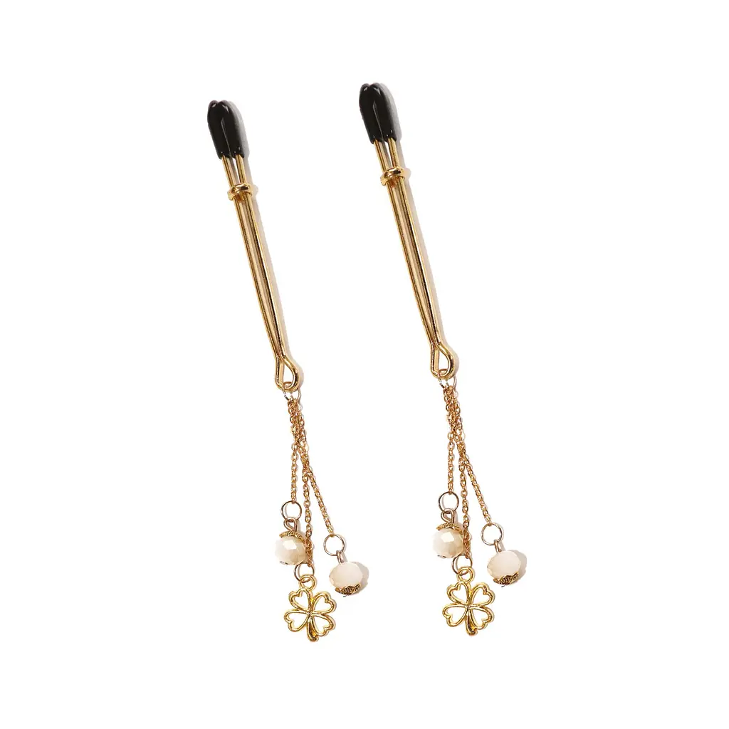 Затискачі для сосків Art of Sex - Nipple Clamps Golden Clover Art of Sex SO9844 97945