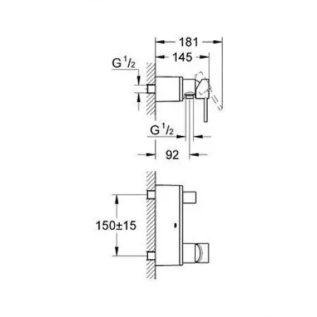Змішувач для душу Grohe Allure 32846000, Хром - фото 2