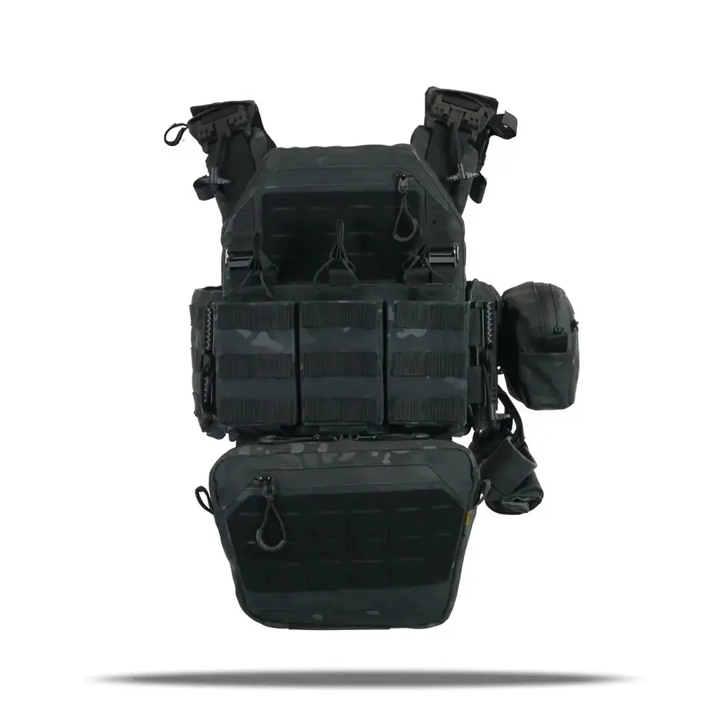 Плитоноска Kiborg GU gen.2 + 6 підсумків Black Multicam (1000-k77002) - фото 2