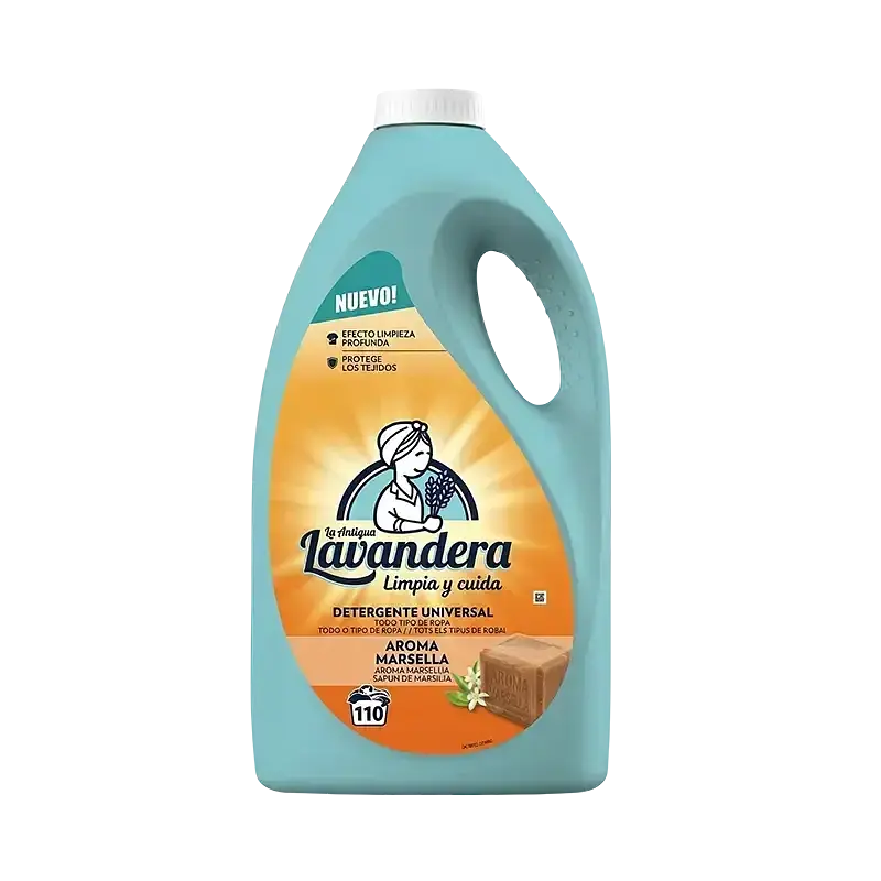 Гель для прання Lavandera з ароматом марсельського мила, 4.95 л (110 прань)