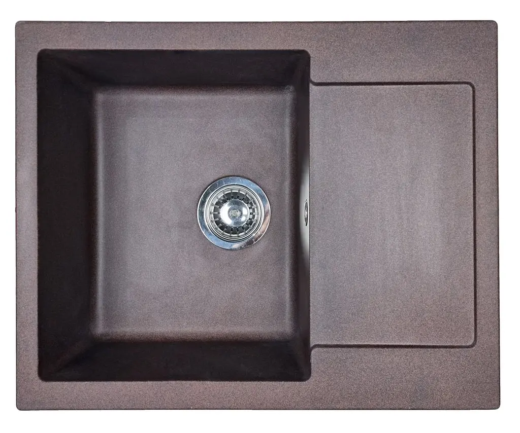 Кухонна мийка Adamant MINIMAL mokko 615x495x200 мм, з крилом 61,5 см