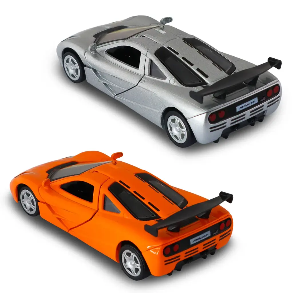 Автомодель - MCLAREN F1 1992 (сірий, помаранчевий) - фото 6