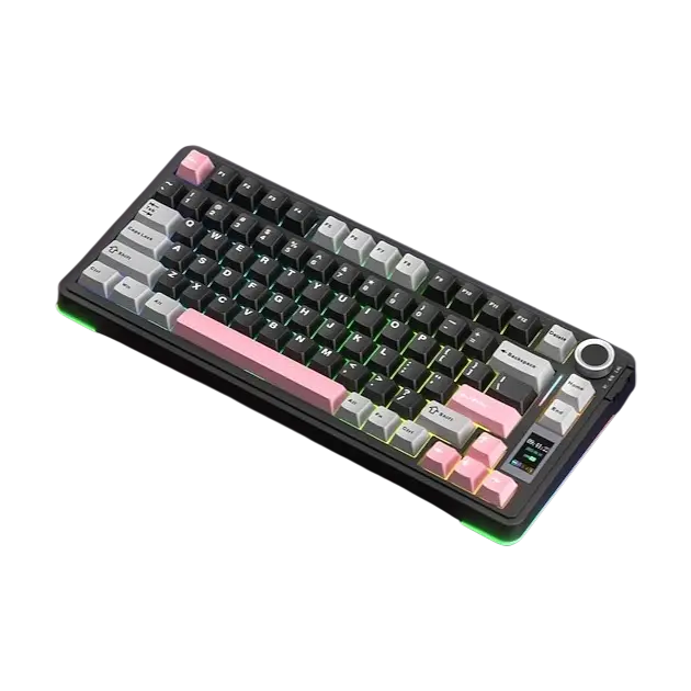 Клавиатура беспроводная Aula S75 Pro Black Grey Pink (S75PRO-BGP) - фото 2