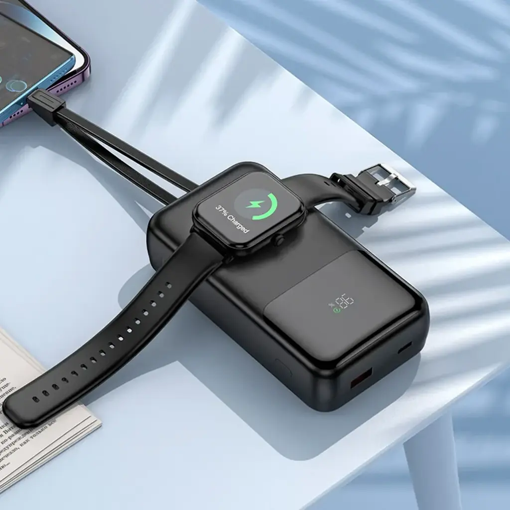 Портативна батарея Powerbank Hoco Q28 Victory 22.5W+PD20W 20000mAh Black - фото 7