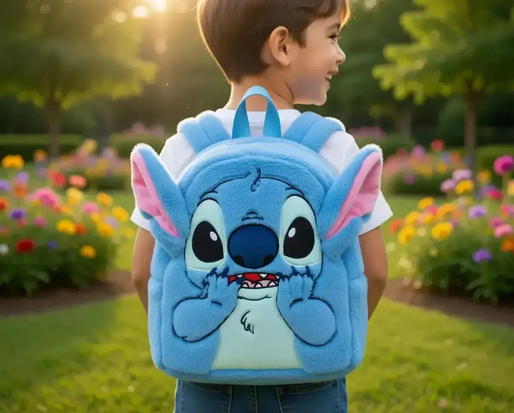 Дитячий м’який рюкзак Стіч Lilo Stitch з вушками - фото 5