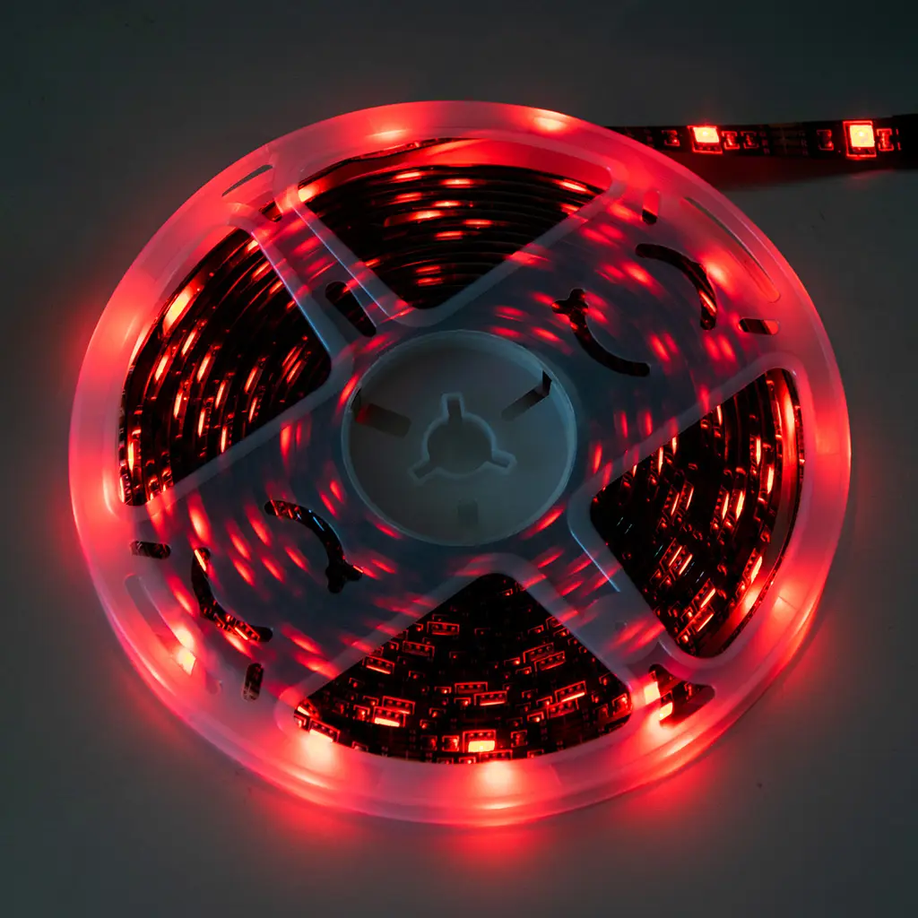Светодиодная лента 5м разноцветная полоса RGB Bluetooth 5050 MEIQ-IT RGB strip light - фото 10
