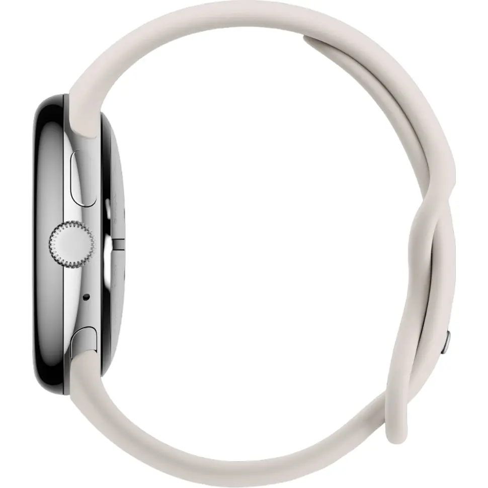 Смарт-часы Google Pixel Watch 3 45mm Polished Silver/Porcelain Band [115662] - фото 4