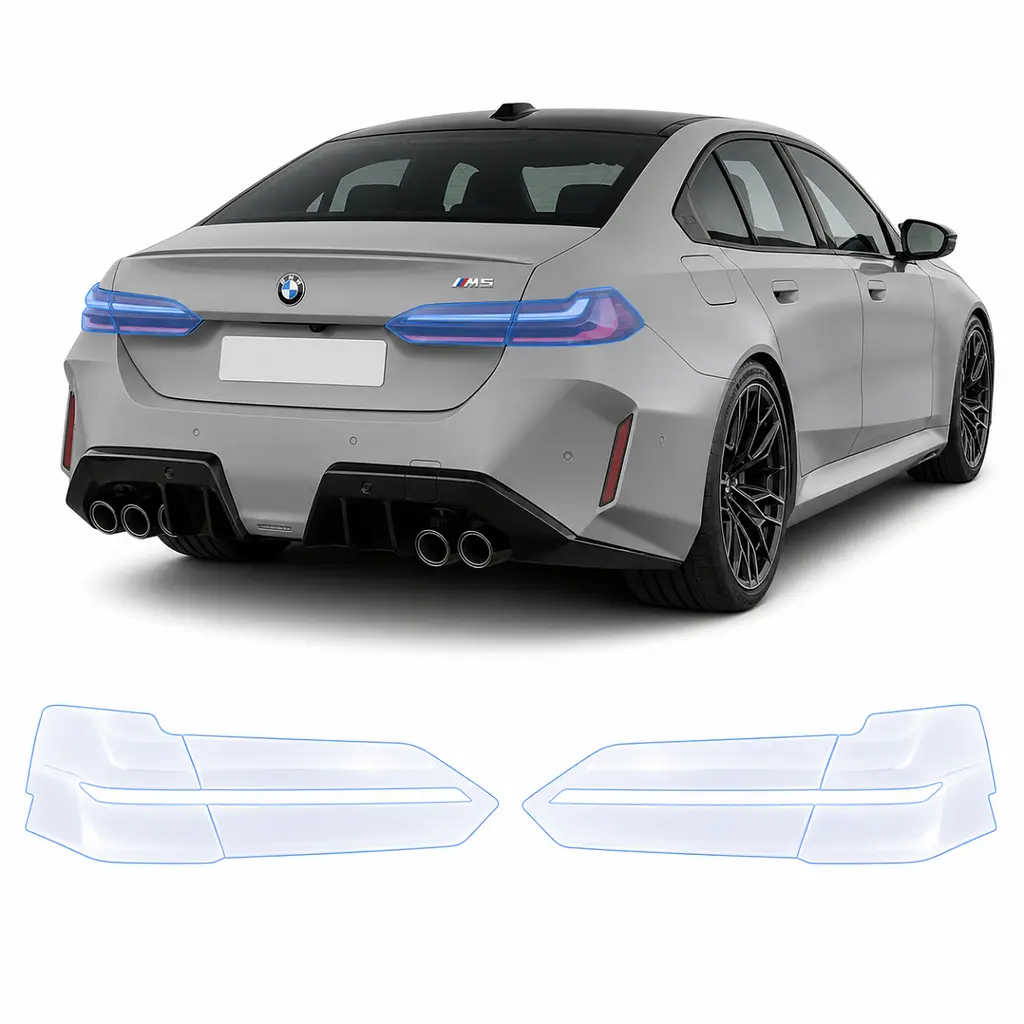 Антигравійна захисна бронеплівка за лекалами для BMW M5 G90 2024- задні ліхтарі стопи