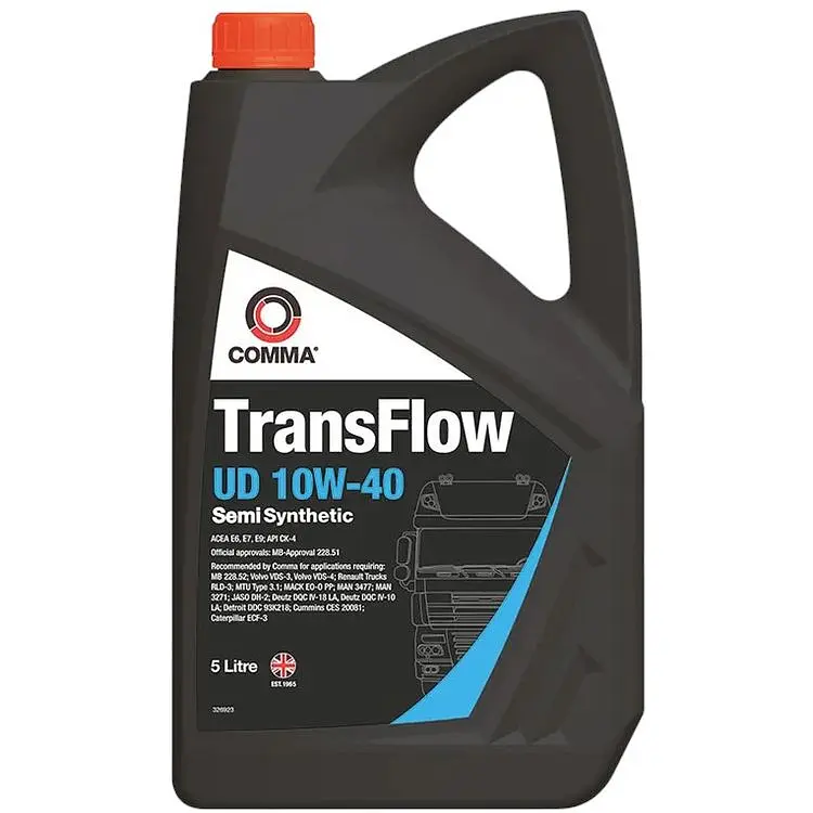 Моторное масло Comma Transflow Ud 10W-40 5 л (TFUD5L) - фото 1