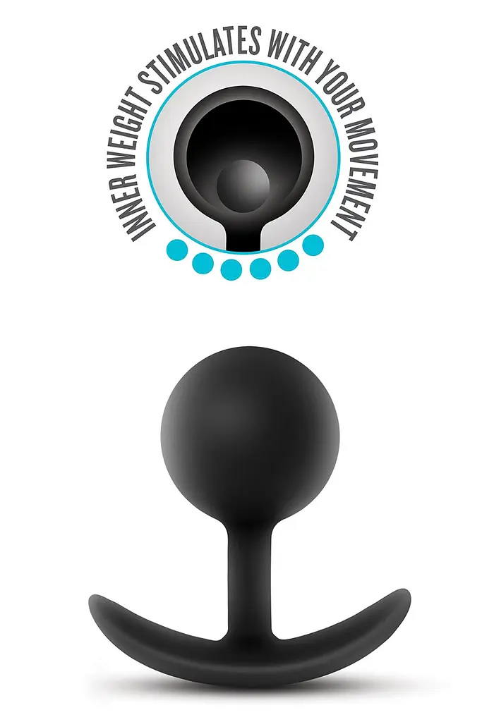 Анальна пробка Anal Adventures Platinum Plug 8.9 см (чорний) - фото 2