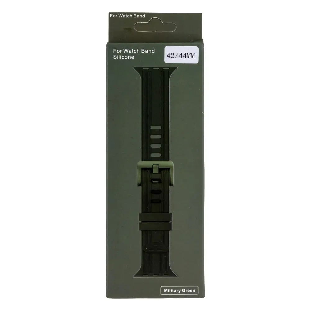Ремінець Anchor Watch Band Silicone Shine Apple Watch 49/Watch 45/ Watch 44/Watch 42 мм Military Green - фото 2