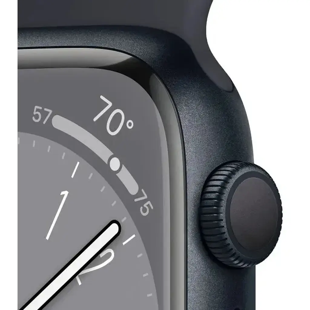 Apple Watch Series 8 GPS 41mm Midnight Aluminium with Midnight Sport Band MNP53 UA - фото 3