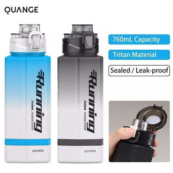Пляшка для води Xiaomi Quange Large Capacity Tritan Water Cup 760 мл Black/White (6972229764770) - фото 4