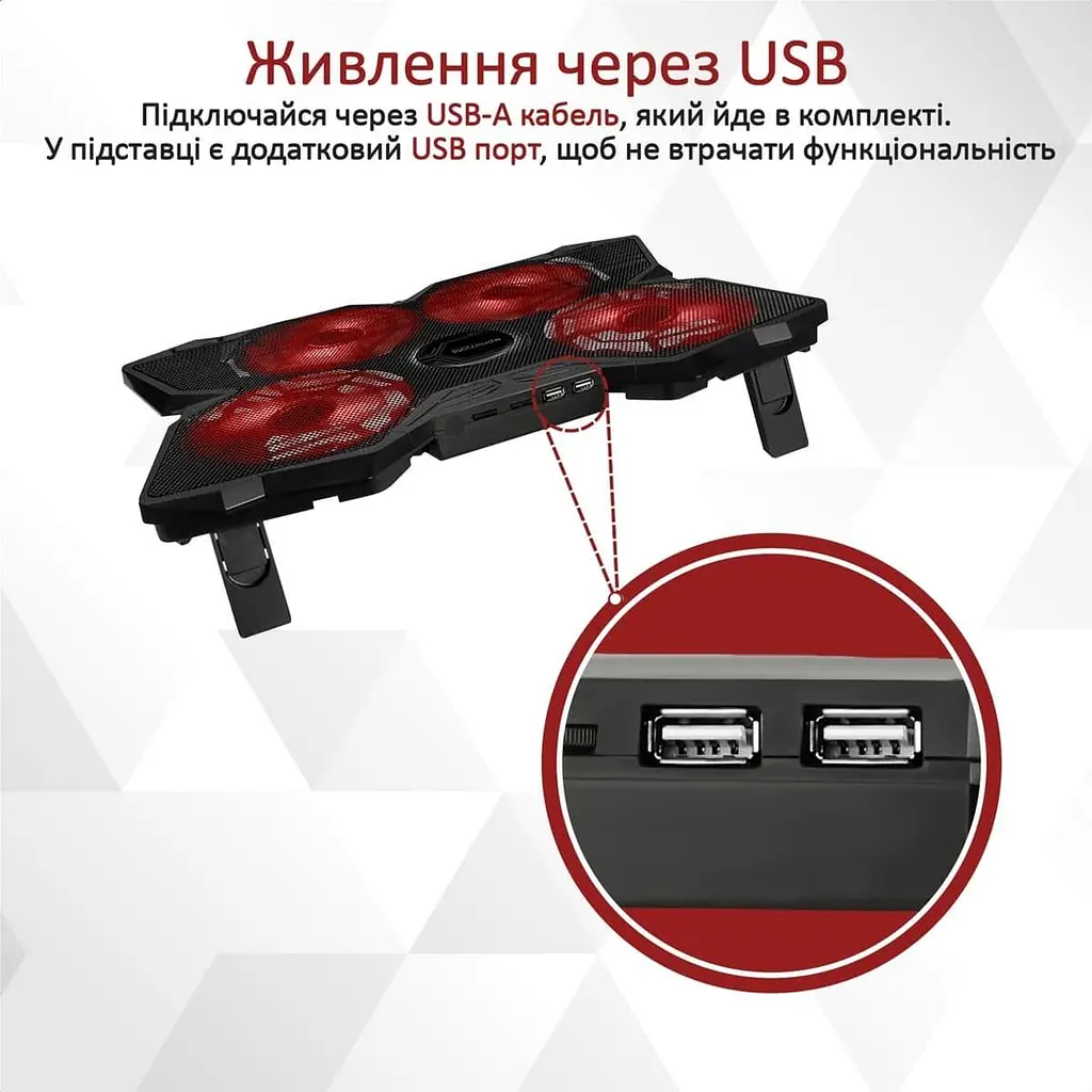 Підставка для ноутбука Promate iдставка для ноутбука AirBase-3 Black (airbase-3.black) - фото 8