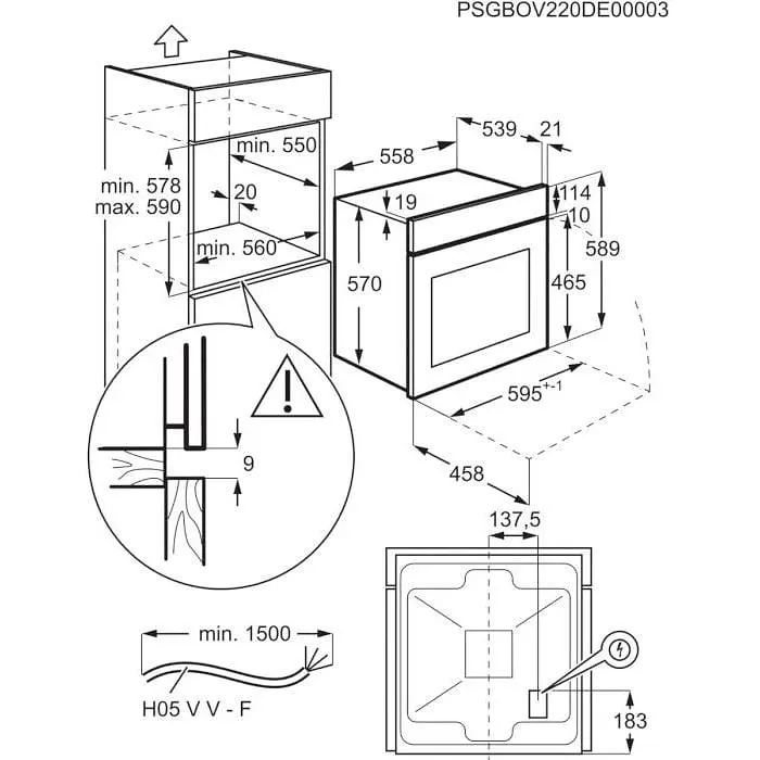 Духова шафа Electrolux EOF3H40BW - фото 9