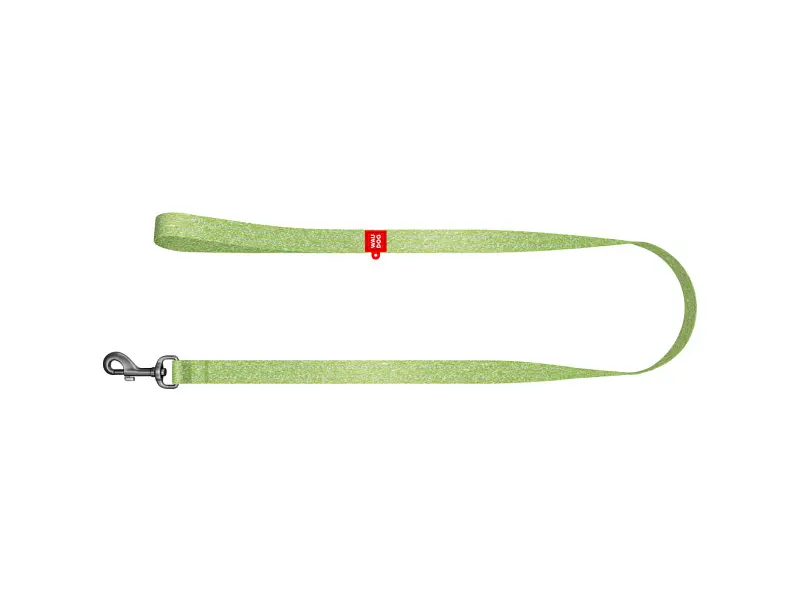 Поводок для собак WAUDOG Re-cotton светоотражающий M Ш 20 мм Д 150 см салатовый (40145) - фото 2