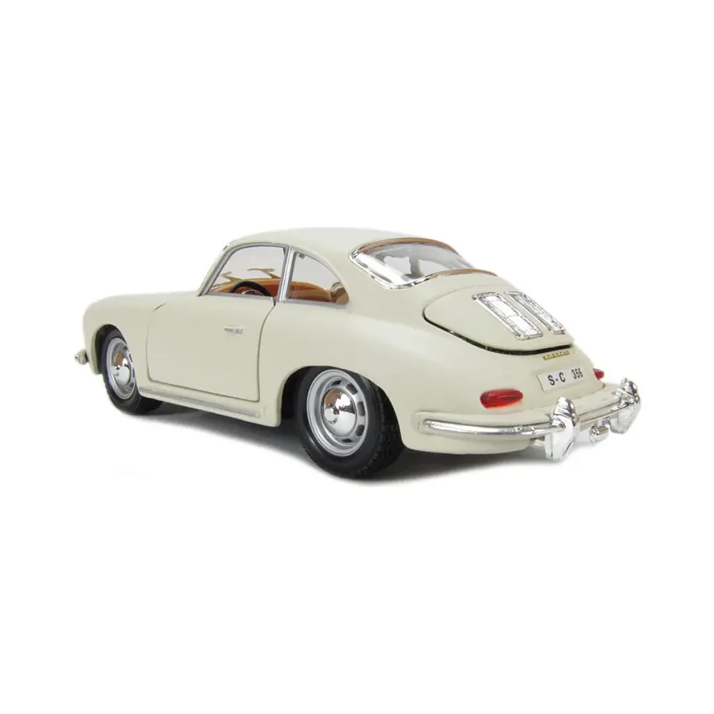 Автомодель - PORSCHE 356B (1961) (асорті слонова кістка, червоний, 1:24) - фото 10