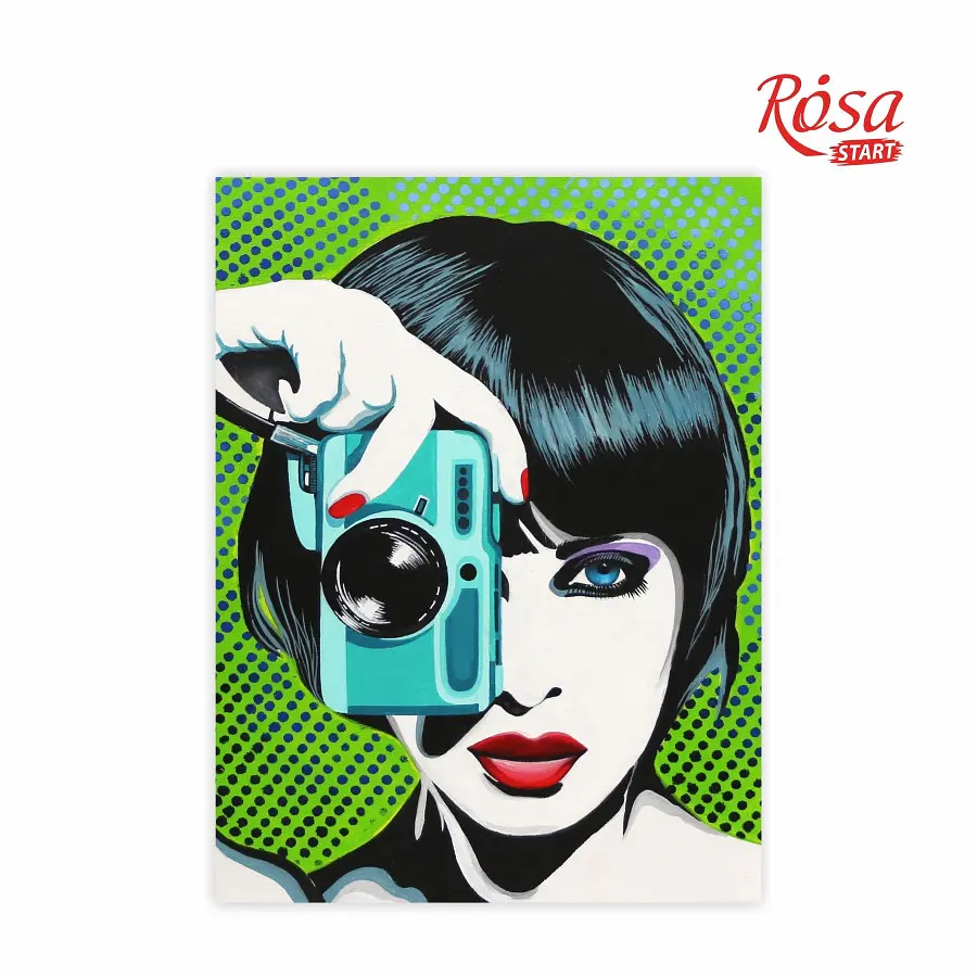 Полотно на картоні з контуром Rosa Start Paparazzi 30×40 бавовна акрил [CD] - фото 2