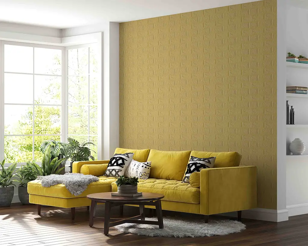 Самоклеюча декоративна панель Loft Expert під бежеву цеглу 700x770x5 мм - фото 4