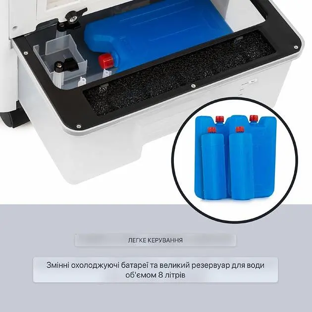 Мобильный кондиционер вентилятор OneConcept FreezeMe 3-в-1 (10033432) - фото 7