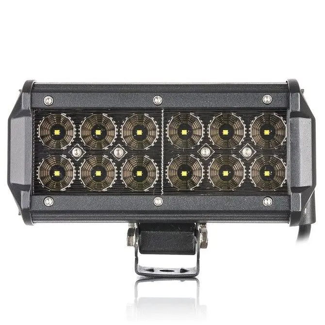 Фара LED Балка Лідер 165x75x55 mm / 36W / 3W x 12 / 10-30V / Далекий (D-36W Black) - фото 3