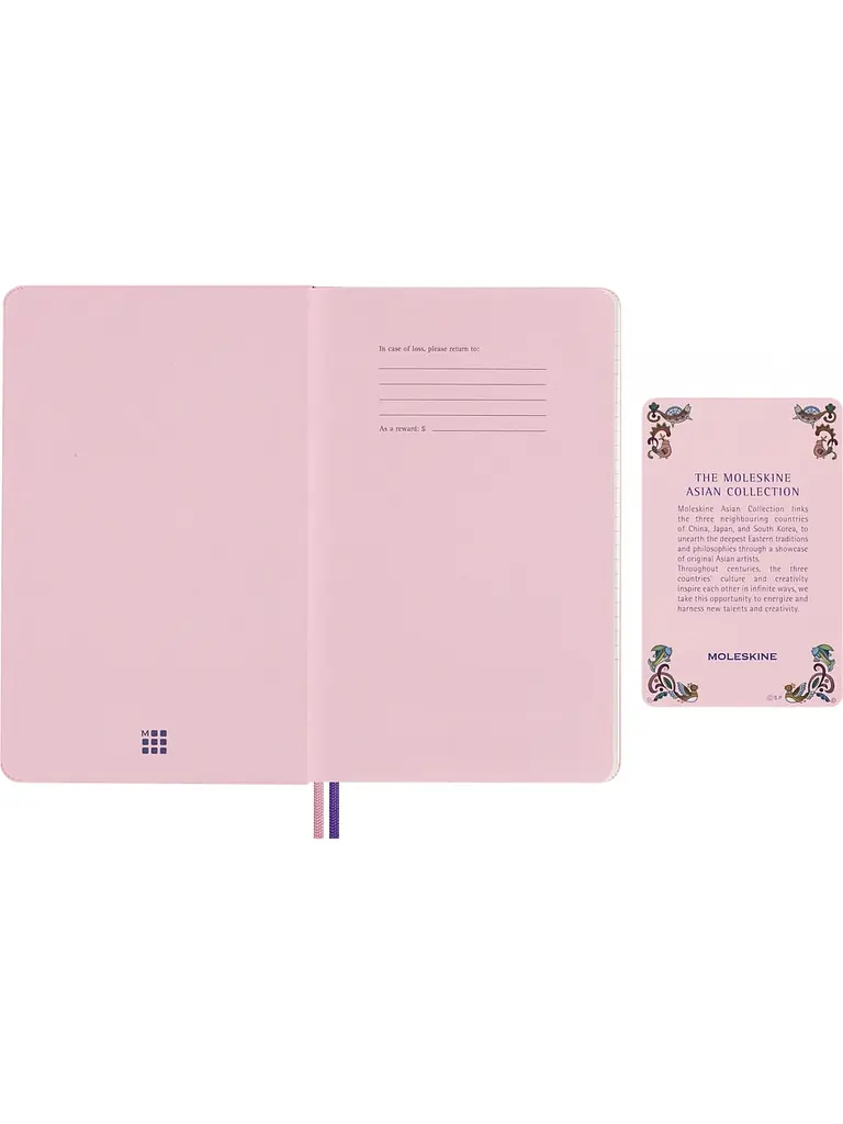Блокнот Moleskine Sakura x Momoko середній у лінійку канва (LESU07QP060NB) - фото 2