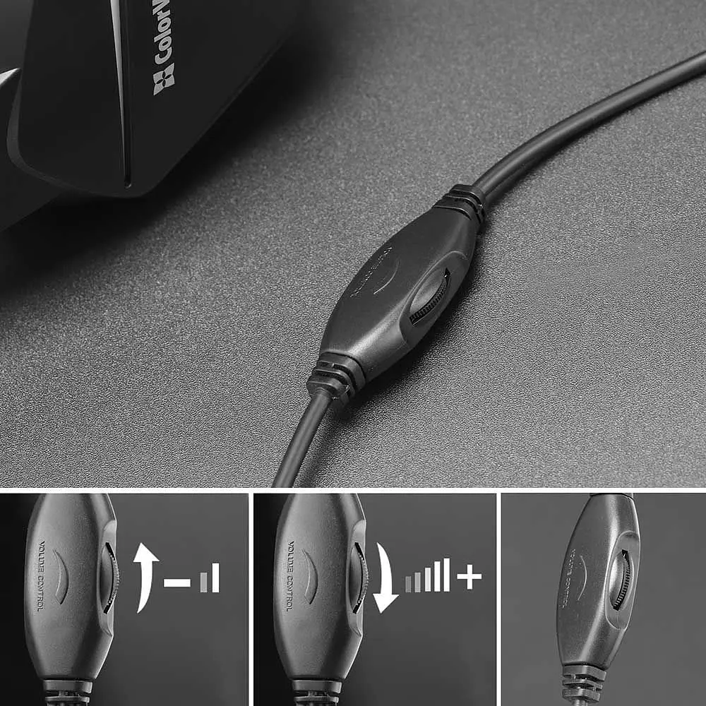 Гарнітура СolorWay Bloodwave LED Black (CW-HPG01BK) - фото 2
